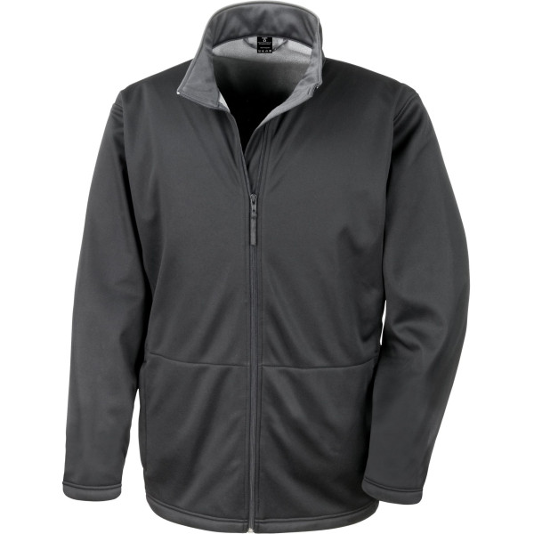 Veste softshell personnalisable en polyester imperméable à 3 couches - BCM Goodies