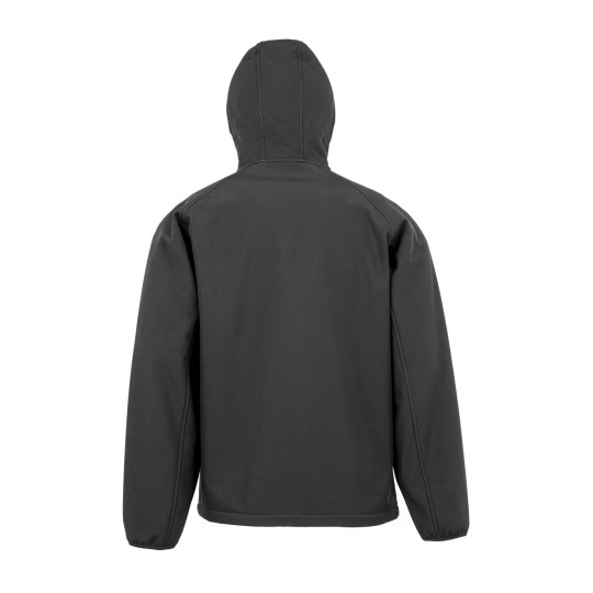 Veste softshell recyclée 3 couches à capuche pour homme - Matériaux durables et respectueux de l'environnement