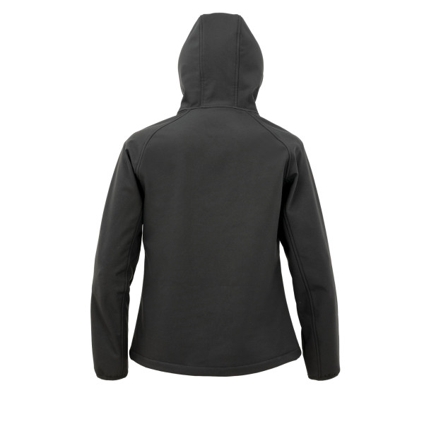 Veste softshell recyclée 3 couches à capuche pour femme - BCM Goodies