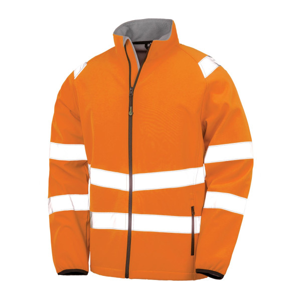 Veste softshell de sécurité recyclée - Normes EN ISO 20471:2013 + A1:2016 Classe 2 - RIS-3279-TOM Numéro 2 Classe 2