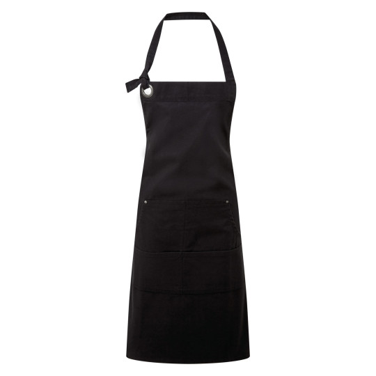 Tablier à bavette Calibre en coton pour cuisine professionnelle - Personnalisable