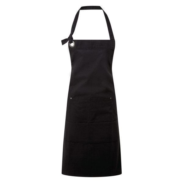 Tablier à bavette Calibre en coton pour cuisine professionnelle - Personnalisable