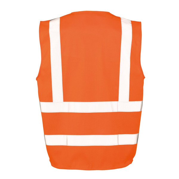 Gilet de sécurité en maille personnalisable pour entreprise - BCM Goodies