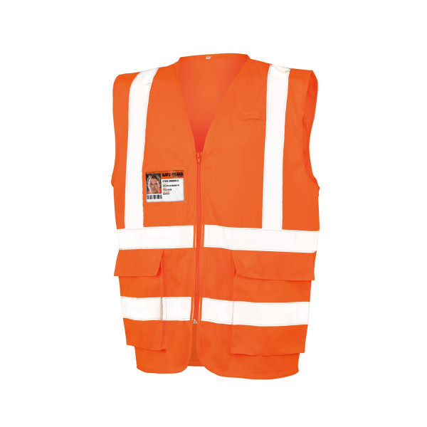 Gilet de sécurité en maille personnalisable pour entreprise - BCM Goodies