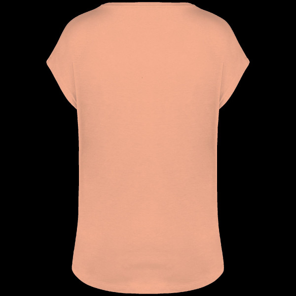 T-shirt écoresponsable loose à col V femme en coton biologique - BCM Goodies