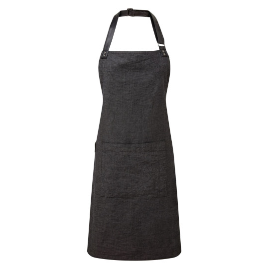 Tablier à bavette Annex en coton oxford pour professionnels de la restauration - BCM Goodies