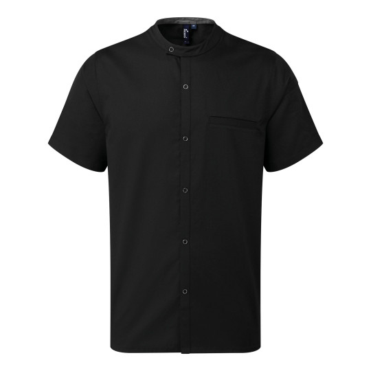 Veste Chef Cuisinier Manches Courtes en Polyester Recyclé et Coton - Personnalisable | BCM Goodies