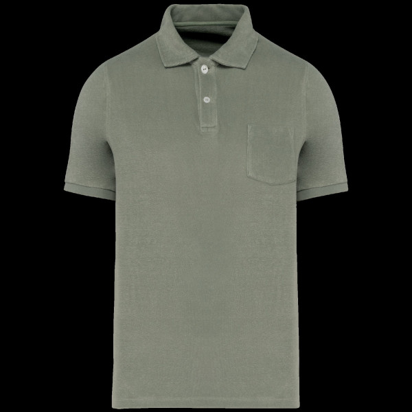 Polo écoresponsable en éponge pour homme - Personnalisable pour entreprise | BCM Goodies