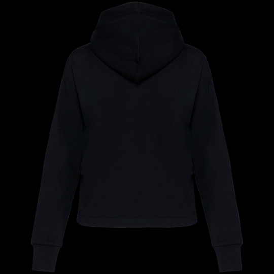Sweat-shirt écoresponsable zippé à capuche French Terry pour femme - BCM Goodies
