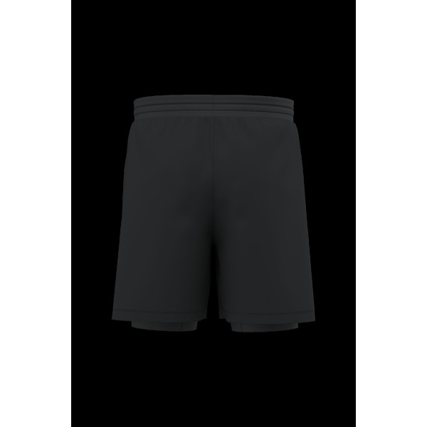 Short écoresponsable 2 en 1 avec sous-short intégré pour homme - BCM Goodies