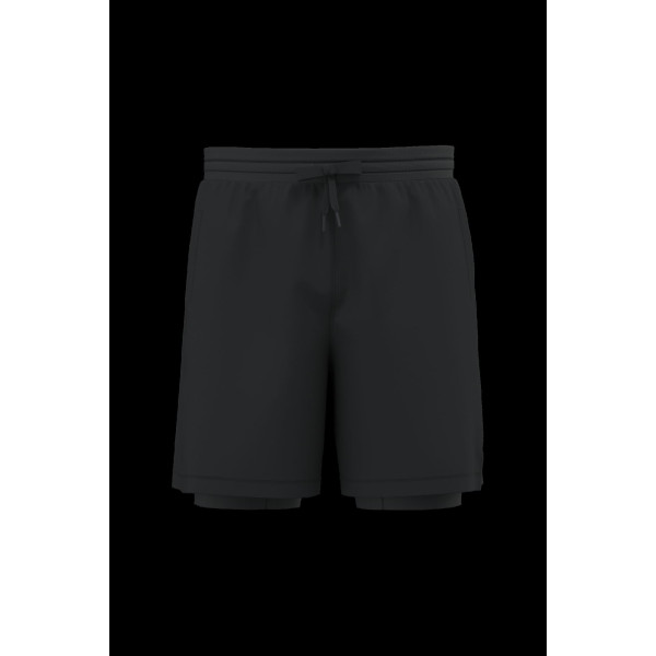 Short écoresponsable 2 en 1 avec sous-short intégré pour homme - BCM Goodies