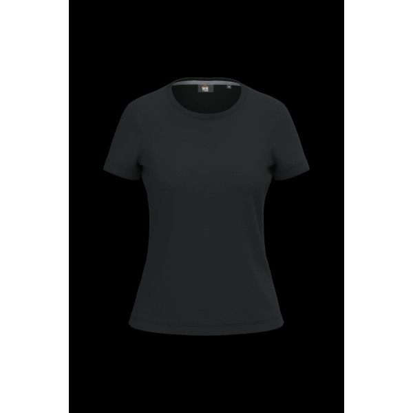 T-shirt à traitement antibactérien pour femme en polyester et coton peigné - BCM Goodies