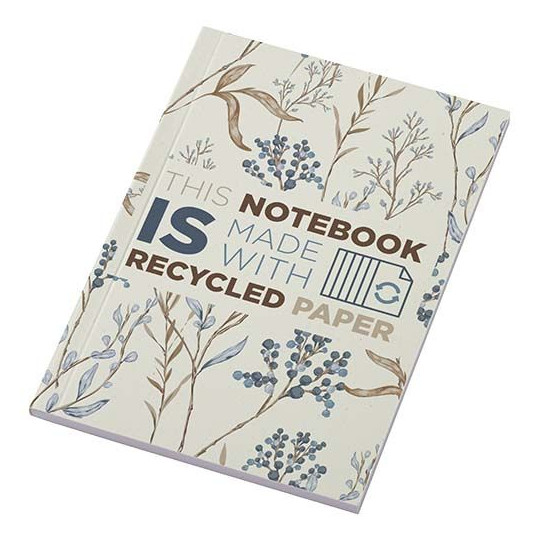 Cahier Novella Austen recyclé A6 à couverture souple - Personnalisable | BCM Goodies