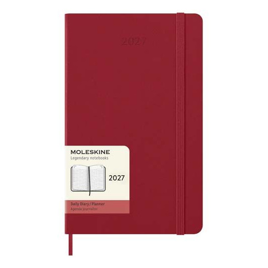 Agenda quotidien Moleskine 12 mois à couverture rigide - Organisation et planification pour l'année 2026