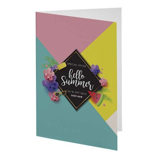 Carte de vœux A6 Herald personnalisable pour entreprise et événements - BCM Goodies