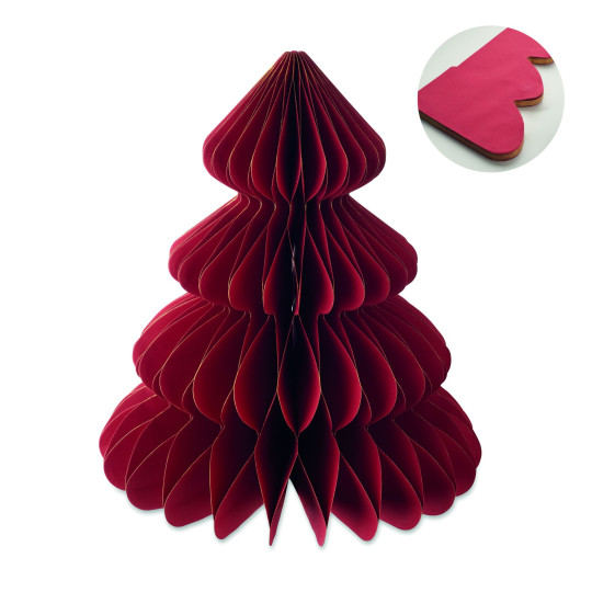 Décoration de Noël en papier pliable avec fermeture aimantée - Personnalisable pour cadeaux d'entreprise | BCM Goodies