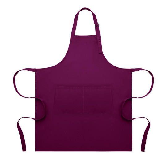Tablier de cuisine long et réglable en polycoton 240 gr/m² pour entreprises - BCM Goodies