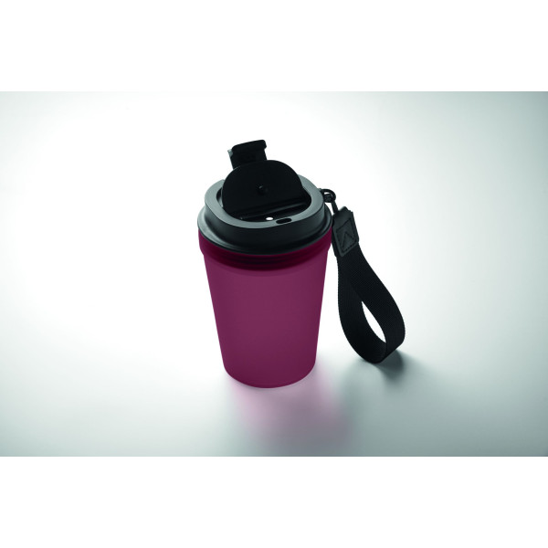 Gobelet ISFORDEN TUMBLER en PP avec dragonne en polyester RPET - 300 ml - Idéal pour renforcer l'image de marque - Accessoi