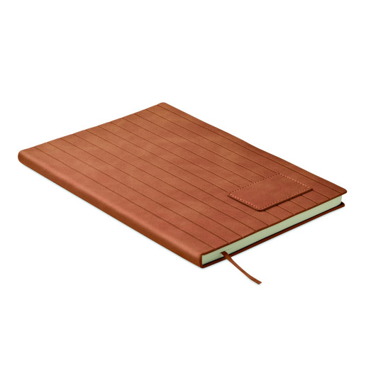 Carnet A5 personnalisable en PU recyclé post-consommation - BCM Goodies