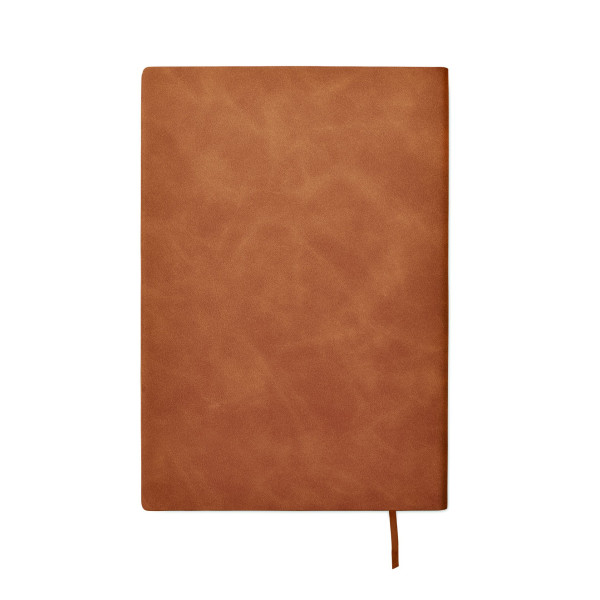 Carnet A5 personnalisable en PU recyclé post-consommation - BCM Goodies
