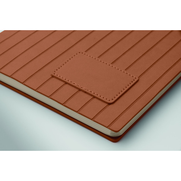 Carnet A5 personnalisable en PU recyclé post-consommation - BCM Goodies