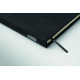 Carnet A5 avec couverture rigide en RPET et fonction support de téléphone - BCM Goodies