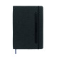 Carnet A5 avec couverture rigide en RPET et fonction support de téléphone - BCM Goodies
