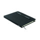 Carnet A5 avec couverture rigide en RPET et fonction support de téléphone - BCM Goodies
