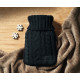 Bouillotte avec housse en acrylique tricotée TOASTY - Accessoire de bien-être personnalisable
