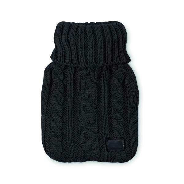 Bouillotte avec housse en acrylique tricotée TOASTY - Accessoire de bien-être personnalisable