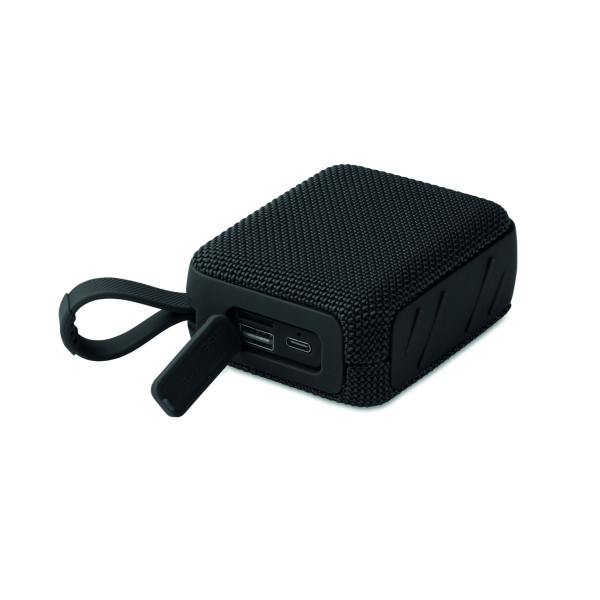 Haut-parleur 5.0 sans fil en ABS avec tissu RPET et cordon de suspension - BCM Goodies