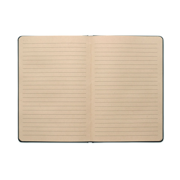 Carnet A5 avec couverture rigide et 160 pages lignées en PLA canne à sucre - BCM Goodies