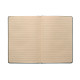 Carnet A5 avec couverture rigide et 160 pages lignées en PLA canne à sucre - BCM Goodies