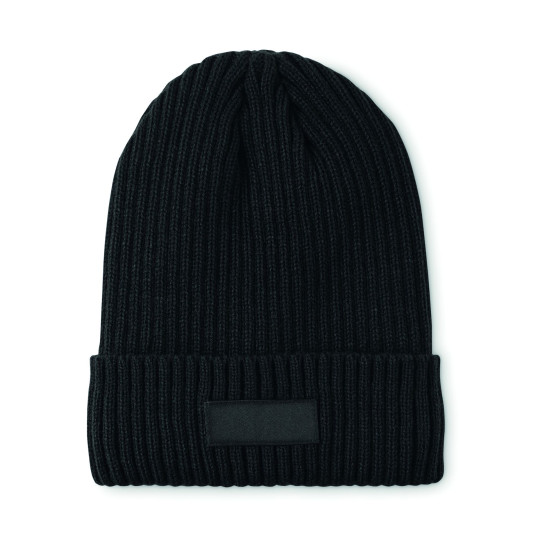 Bonnet tricoté unisexe en acrylique et polyester pour événements professionnels - Personnalisable