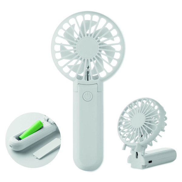 Ventilateur portable pliable en ABS avec 3 niveaux de vitesse - BCM Goodies