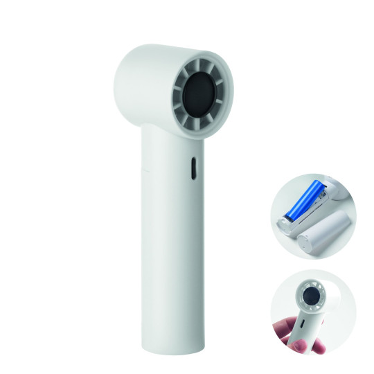 Mini ventilateur de poche en ABS avec écran d'affichage et 5 réglages de vitesse - Accessoire idéal pour événements d'
