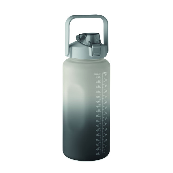 Bouteille d'eau en RPET personnalisable avec couvercle à ouverture d'une seule main - BCM Goodies