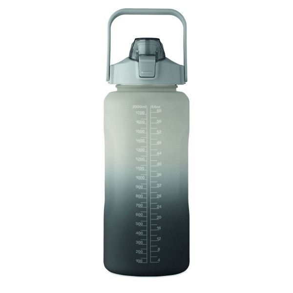 Bouteille d'eau en RPET personnalisable avec couvercle à ouverture d'une seule main - BCM Goodies