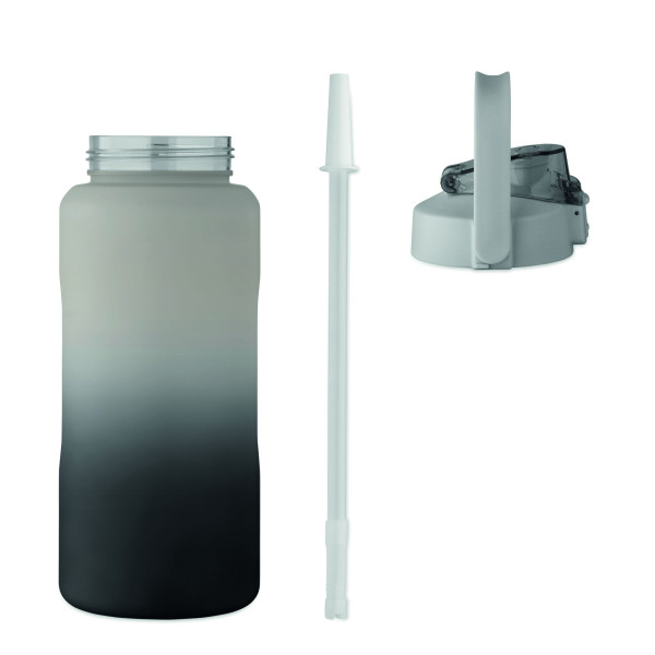 Bouteille d'eau en RPET personnalisable avec couvercle à ouverture d'une seule main - BCM Goodies