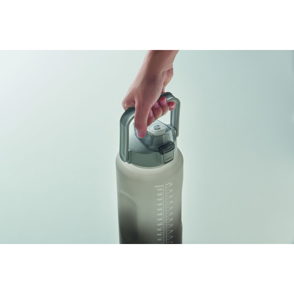 Bouteille d'eau en RPET personnalisable avec couvercle à ouverture d'une seule main - BCM Goodies