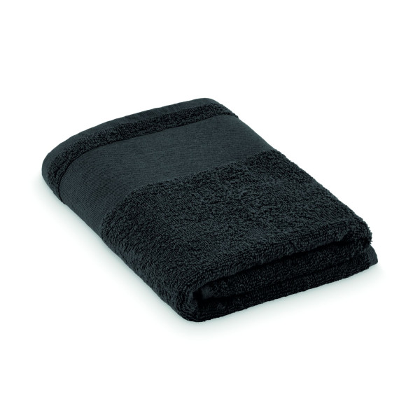 Serviette de toilette en coton 100 %, 380 gr/m², avec attache de suspension en coton - Taille 50x100 cm - Personnalisable - Idéa