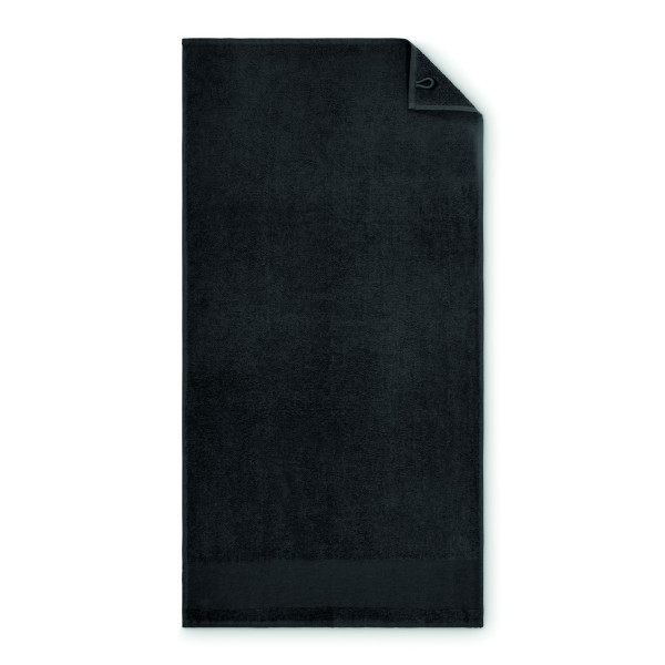 Serviette de toilette en coton 100 %, 380 gr/m², avec attache de suspension en coton - Taille 50x100 cm - Personnalisable - Idéa
