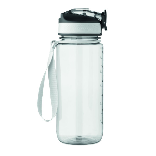 Bouteille de sport personnalisable en RPET - 700 ml - Sangle de transport - Étanche et anti-fuite