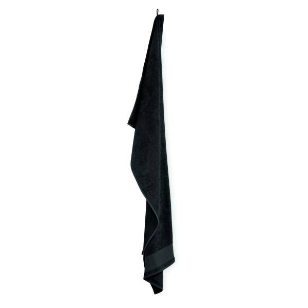 Serviette de bain en coton 380 gr/m² avec boucle de suspension - 70x140 cm - BCM Goodies