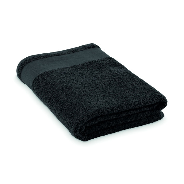 Serviette de bain en 100% coton 380 gr/m² avec boucle de suspension en coton 100x150 cm - BCM Goodies