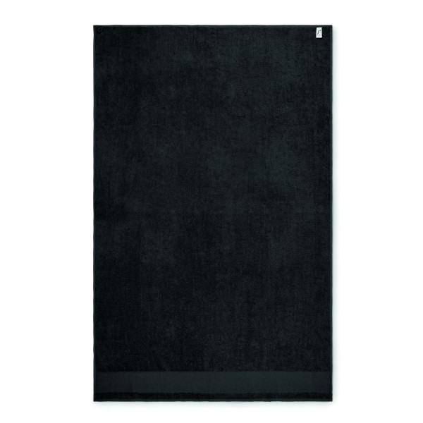 Serviette de bain en 100% coton 380 gr/m² avec boucle de suspension en coton 100x150 cm - BCM Goodies