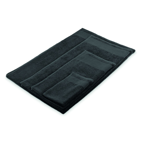 Serviette de bain en 100% coton 380 gr/m² avec boucle de suspension en coton 100x150 cm - BCM Goodies
