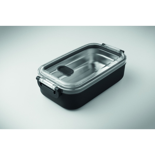 Boîte à lunch en PP avec intérieur en acier inox recyclé - BCM Goodies