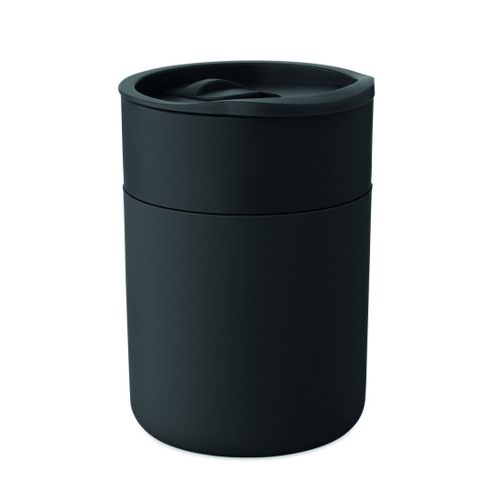 Gobelet en PP avec manchon en silicone et couvercle coulissant - 330 ml - Personnalisable