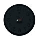 Horloge murale en PP avec aiguilles en aluminium et mouvement silencieux - Personnalisable pour entreprise